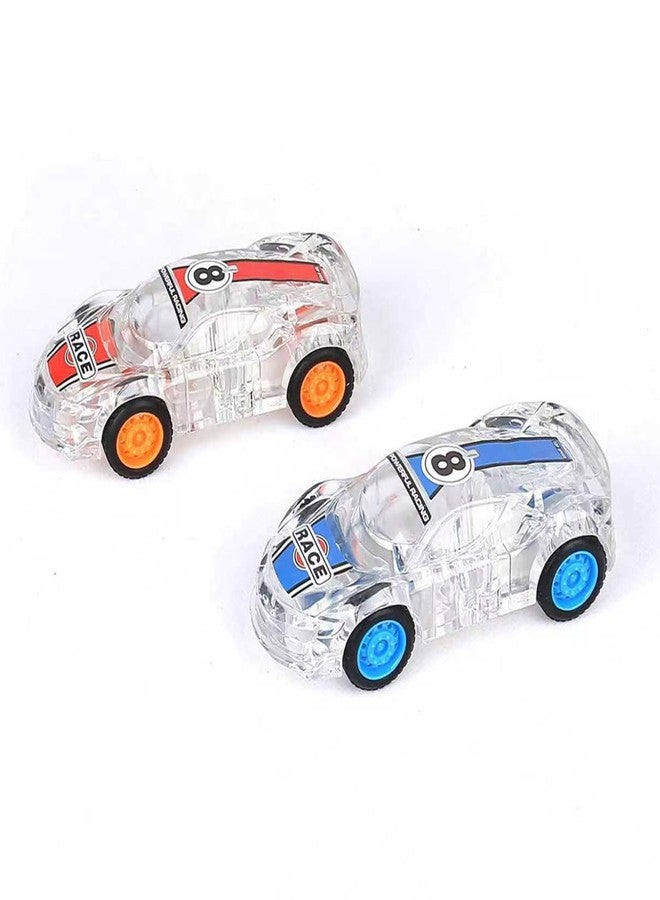 ZOHANINDL LED Light Up Pull Back Car Toys,Race Cars Toy (2 Pack),Car Body Glows-Batteries Included,Suitable for Toddlers 3 4 5 6 7 8 Year Old Kids for Boys and Girls Birthday Party Gift - Image 5